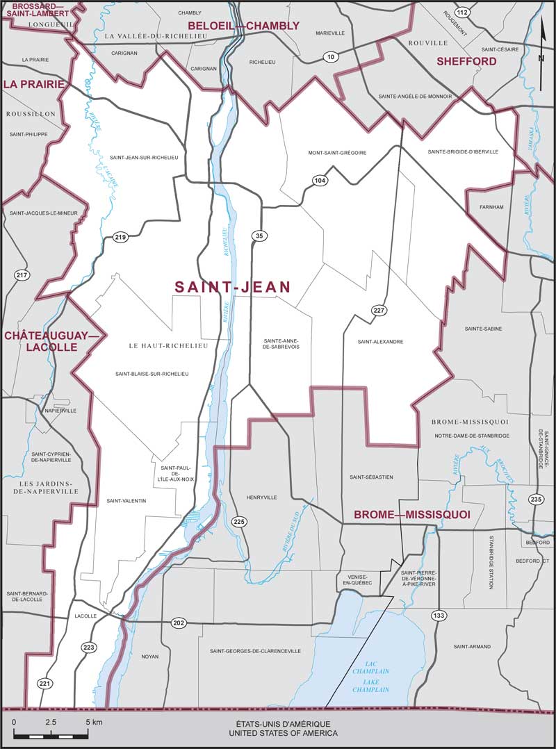 Map of Saint-Jean electoral district