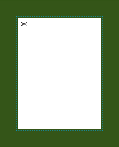 A rectangular frame. 