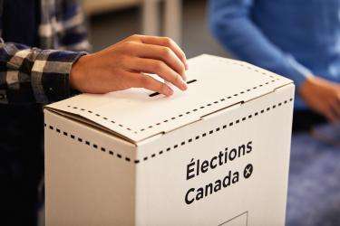 Elections Canada ballot box 