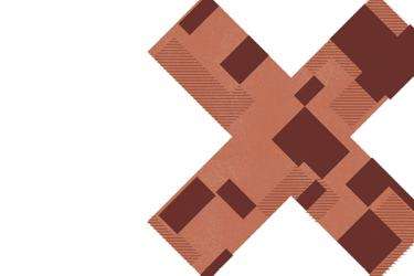 One brown "X". 