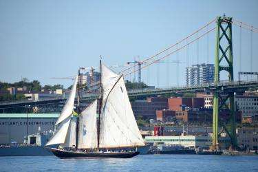  Bluenose II in the port of Halifax, Nova Scotia