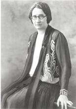 CE17-Women Black and white photograph of Agnes Macphail, seated.